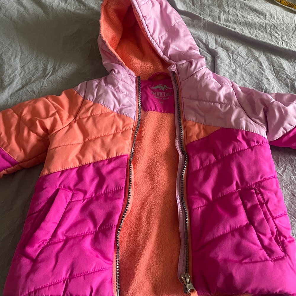 Winter Girls Jacket with matching scarf 18M